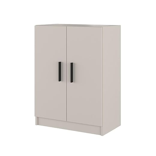 Duérmete Online - Armario Mueble de Cocina Bajo de Dos Puertas Alella, Práctico y Funcional, Color Beige, 60 cm (Ancho) x 80 cm (Alto) x 34 cm (Fondo)