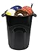 DayGo 32 Gallon Heavy Duty Plastic Garbage Can, Included Lid, Indoor/Outdoor, Black
