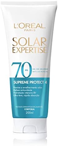 Protetor Solar Corporal L'Oréal Paris Solar Expertise FPS 70 200ml - Previne o Envelhecimento Solar, Textura Ultra-leve, Hidrata e Protege a pele Menor preço em Protetor Solar Corporal L'Oréal Paris Solar Expertise FPS 70 200ml - Previne o Envelhecimento Solar, Textura Ultra-leve, Hidrata e Protege a pele
