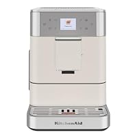 KitchenAid Kaffeevollautomat Maschine I KF6 I Heißgetränke von Espresso bis Cappuccino I mit 15 voreingestellten Getränken, automatischem Aufschäumen und Erwärmen von Milch (Weiss) – Ansicht 5