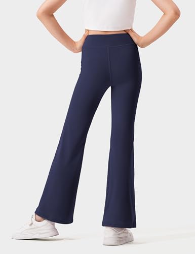 HASMES 3 Pack Girls Flare Leggings Kids Bell Bottom High Waisted Dance Yoga Pants Activewear3