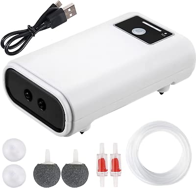 TAIYO PLUSS DISCOVERY® Jingye Air Pump, Size: (8X13 CM) (LXH), Aquarium Air Pump, Model No: YE-LD20, Watts: 3W, Max Output: 2x1.5L/min, Voltage: AC220-240V, Frequency: 50/60Hz(Air Pump + 2mtr tube + 2 air stone +2sucker) (B09TXJGFKQ) Amazon Price History, Amazon Price Tracker