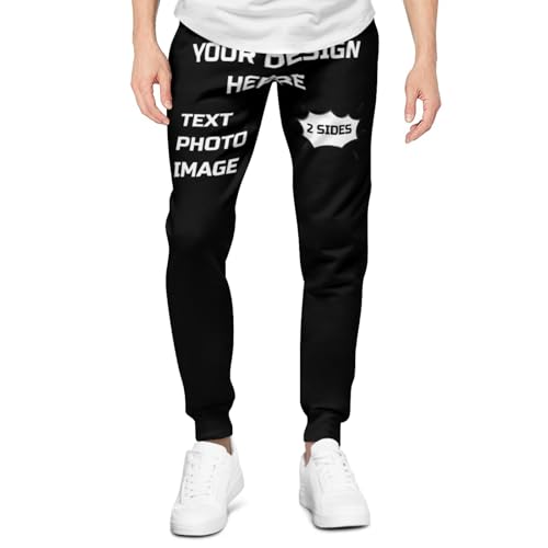 Custom Sweatpants for Men with Text Photo Logo Personalized Pants Add Your Design Customized Long Pants Funny Gifts3