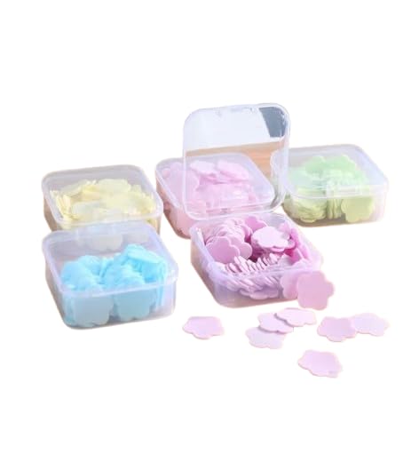 JAGMOOLYA PRODUCTS Pepper Hand Soap Petals – 50 Pcs in 1 Box | Multi Design Handmade Herbal Handwash | Natural & Moisturizing Soap for Soft (5 BOX)-image-49