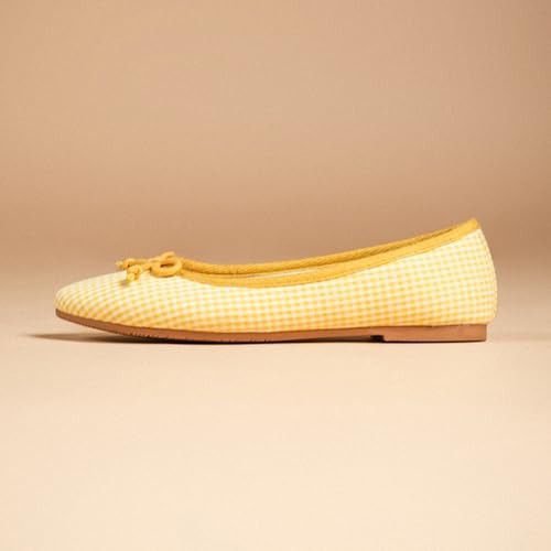 Image of Theater Swans Casual Ballet Flats for Women | Stylish Slip-on Ballerina with Bow Detail | Lightweight Comfortable Footwear with Cushioned Insole