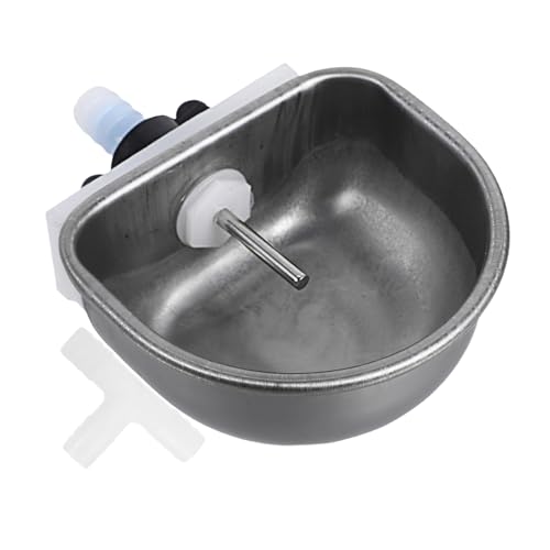 BCOATH Rabbit Automatic Drinking Water Machine Puppy Water Feeder Animal Bowl Automatic Waterer Accessories Metal Rabbit Feeder Small Animal Food Bowl Stainless Steel Waterer Abs Silver