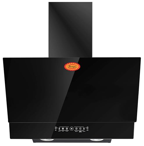 Image of Brand Surya Kitchen Chimney (Model Man-Go60) With Touch Control and Gesture Control in Black