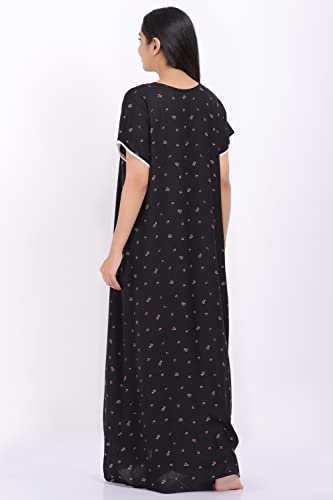 Image of Women's Alpine Mix Print Maxi Nightgown