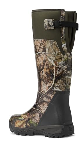 Image of LaCrosse Burly Rubber Hunting & Work Boots for Men - Waterproof ZXT Rubber with Foam Insulation, Top Strap, EVA Footbed, and Slip-Resistant Outsole