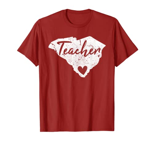 Rojo para Ed South Carolina Teacher Camisetas, RedForEd Shirt. Camiseta
