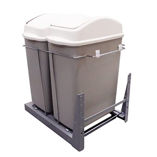 Lixeira Dupla Deslizante 40L Cr 8683