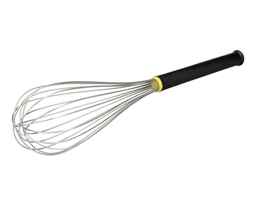 Matfer 111023 Whisk with Plastic Handle, 12", Black