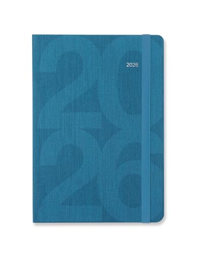 Letts of London Agenda settimanale 2026, formato A5, colore foglia di tè, 26-081671