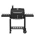 Charcoal Barbecue Outdoor Grill - Large Family Sized BBQ Perfect for Summer, Cook for Up to 15 People, Integrated Thermometer, Under Caddy Storage, Easy Clean Drip Tray, Bottle Opener, Long Lasting