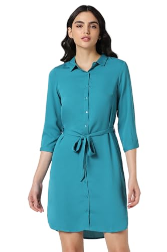 Image of Van Heusen Women's Polyester Modern Mid-Thigh Length Dress