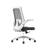 bürostuhl Computerstuhl mit hoher Rückenlehne aus Netzstoff, Drehsitz for Zuhause, Arbeitszimmer, verstellbare Armlehnen und ergonomisches Design, Bürostuhl, Schreibtischstühle mit dickem Kissen büros