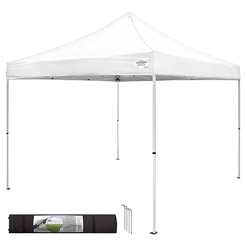 Caravan Canopy M Series Pro 2 10 x 10 ft Straight Leg Pop-Up Canopy Tent White