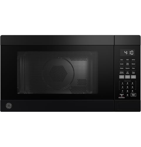 Image of GE 4-in-1 Air Fry Countertop Microwave Oven, 1050 Watt, 1.0 Cu. Ft., Black | Combines Microwave, Air Fry, Convection, and Broil, One-Touch Controls, Child Lock Technology, 4 Convenience Cook Settings