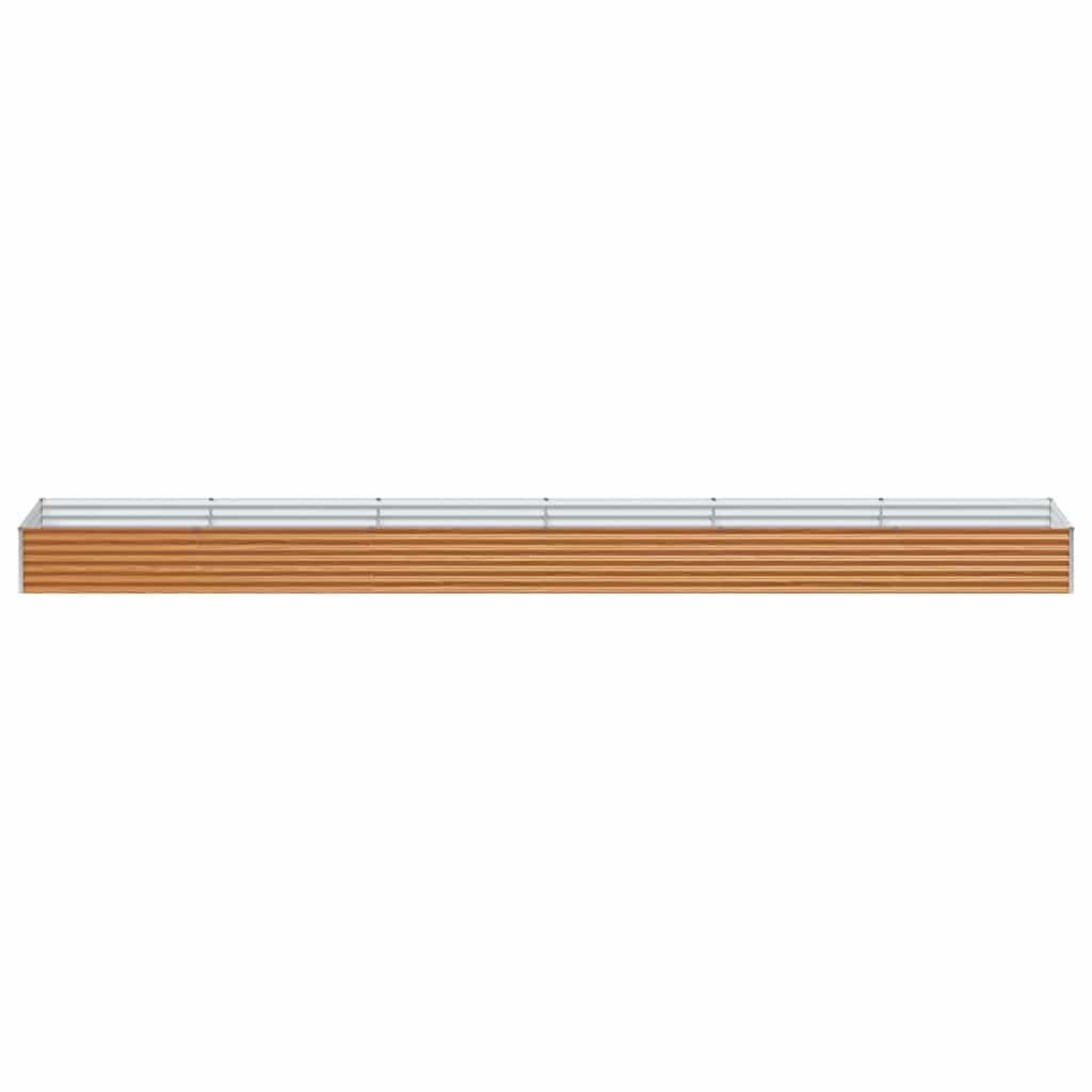 Podwyższona grządka HellBrown 582 x 100 x 36 cm stal ocynkowana