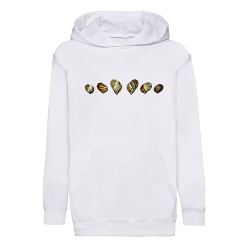 Sweat à capuche enfant illustration ancienne escargot idée cadeau
