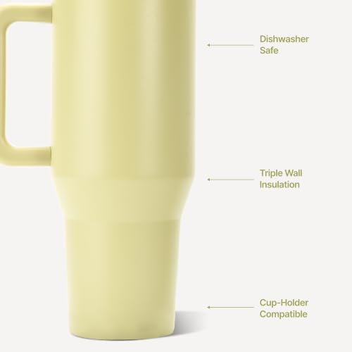 Image of HydroJug Traveler 40oz, Insulated Tumbler with Handle & Straw, Olive