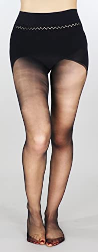 Image of Mona's Choice Super Stretchy XL 3 Denier Ultra Sheer Seamless Tall Womens & Mens Pantyhose /Mens Trouser Tights