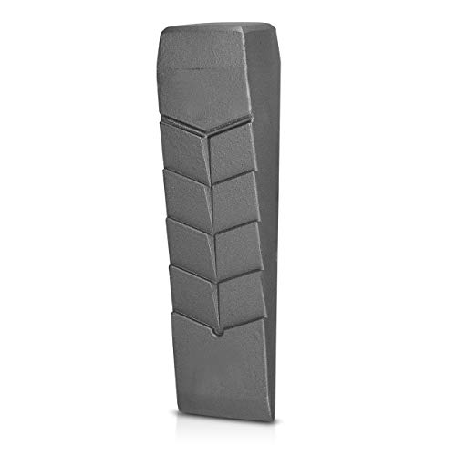 Foto von Navaris Aluminium Spaltkeil 2000g - 28x7,5x6cm - gerade Keilform - Holz Spaltkeil für z. B. Kaminholz - Alu Massivkeil Holzspaltkeil - Fällkeil