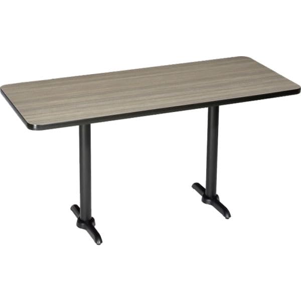 Interion Bar Height Restaurant Table Charcoal - 60 x 30 in.