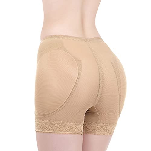 Image of Lu's Chic Women's Padded Shapewear Shorts Hip Padding Lifter Panties Mesh Body Shaper Shorts Shapewear