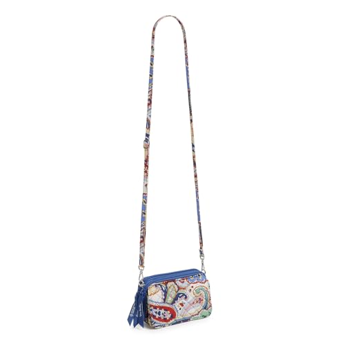 Image of Vera Bradley Women's Cotton All in One Crossbody Purse With RFID Protection