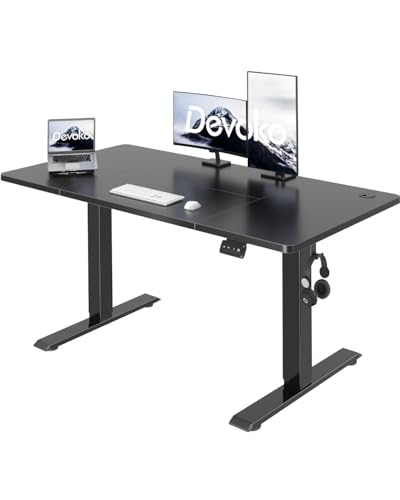 Devoko 120x60 Cm Escritorio Regulable En Altura, Escritorio Elevable Eléctrico Telescópico Bidireccional, Escritorio De Oficinay Hogar, Para Estudio En Casa Con Tablero Ensamblado, Negro Devoko 120x60 Cm Escritorio Regulable En Altura, Escritorio Elevable Eléctrico Telescópico Bidireccional, Escritorio De Oficinay Hogar, Para Estudio En Casa Con Tablero Ensamblado, Negro