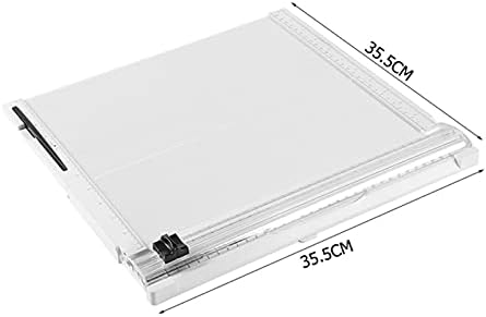 Craft Paper Trimmer and Scoring Board: 12 x 12inch Paper Trim Cutter Score Board by Scoring Tool with Paper Folding, for Making Scrapbooking,and Photo