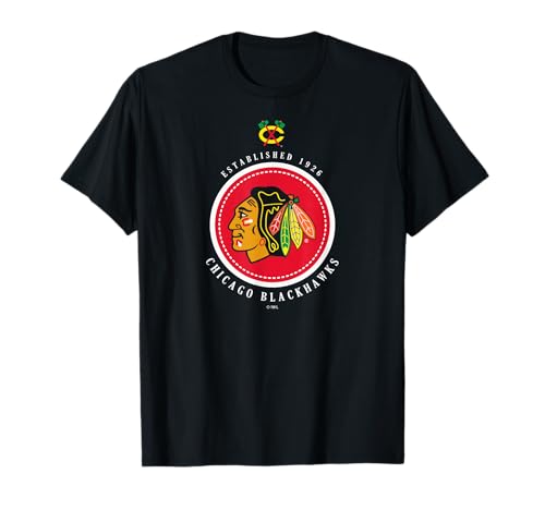 Chicago Blackhawks Est 1926 Black Officially Licensed T-Shirt
