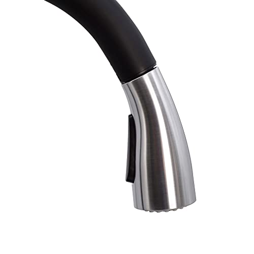 Westbrass KA03A-6220 Torneira de cozinha com controle de sensor de movimento sem toque duplo com cab