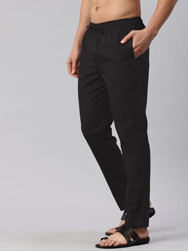Image of Majestic Man Men's Regular Fit Mid Rise Casual Style Pure Cotton Pyjama Bottom