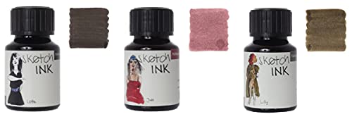 Rohrer & Klingner - 50ml�{�g���X�P�b�`�C���N�Z�b�g-3�p�b�N-���b�e���W���[�������� Lotte & Jule & Lilly