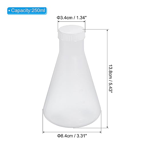 Frasco de plástico cilíndrico PATIKIL 50ml con tapa de rosca estanca 2