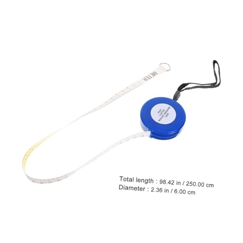 Cinta métrica para peso animal 2.5 m azul miniatura 2
