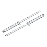 uxcell 50Pcs 1/8'x3/4' Round Head Blind Rivets, Zinc-Plated Carbon Steel Grip and Mandrel Cap Blind Rivets, Silver