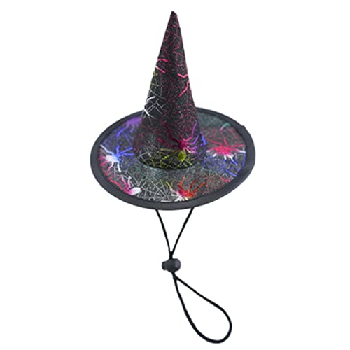 Richolyn Haustier-Halloween-Hexe-,Haustier-Halloween-Zauberer- Cosplay-Ornamente, Halloween-Kostümzubehör für kleine Katzen, Kätzchen, Cosplay auf Halloween-Party Cover
