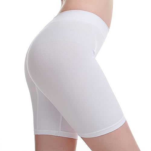 MELERIO Anti Chafing Shorts Women Seamless Chub Rub Shorts Ladies Slip Shorts Long Briefs Underwear for Dresses Skirts Stretchy Knickers Safety BoyShort Panties