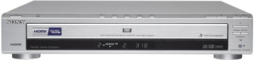 Sony DVP-NC85H/S HDMI/CD Progressive Scan 5-Disc DVD Changer, Silver