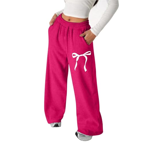 Pantalon palazzo en tissu rose ajusté M pour silhouette élancée