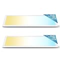 Sunco Lighting 1x4 LED Flat Panel Light Fixture 46W Selectable Brightness 3750/5000/5700LM Selectable Color Temperature 3500K/4000K/5000K Matte White Drop Ceiling Office Lights ETL Energy Star 2 Pack