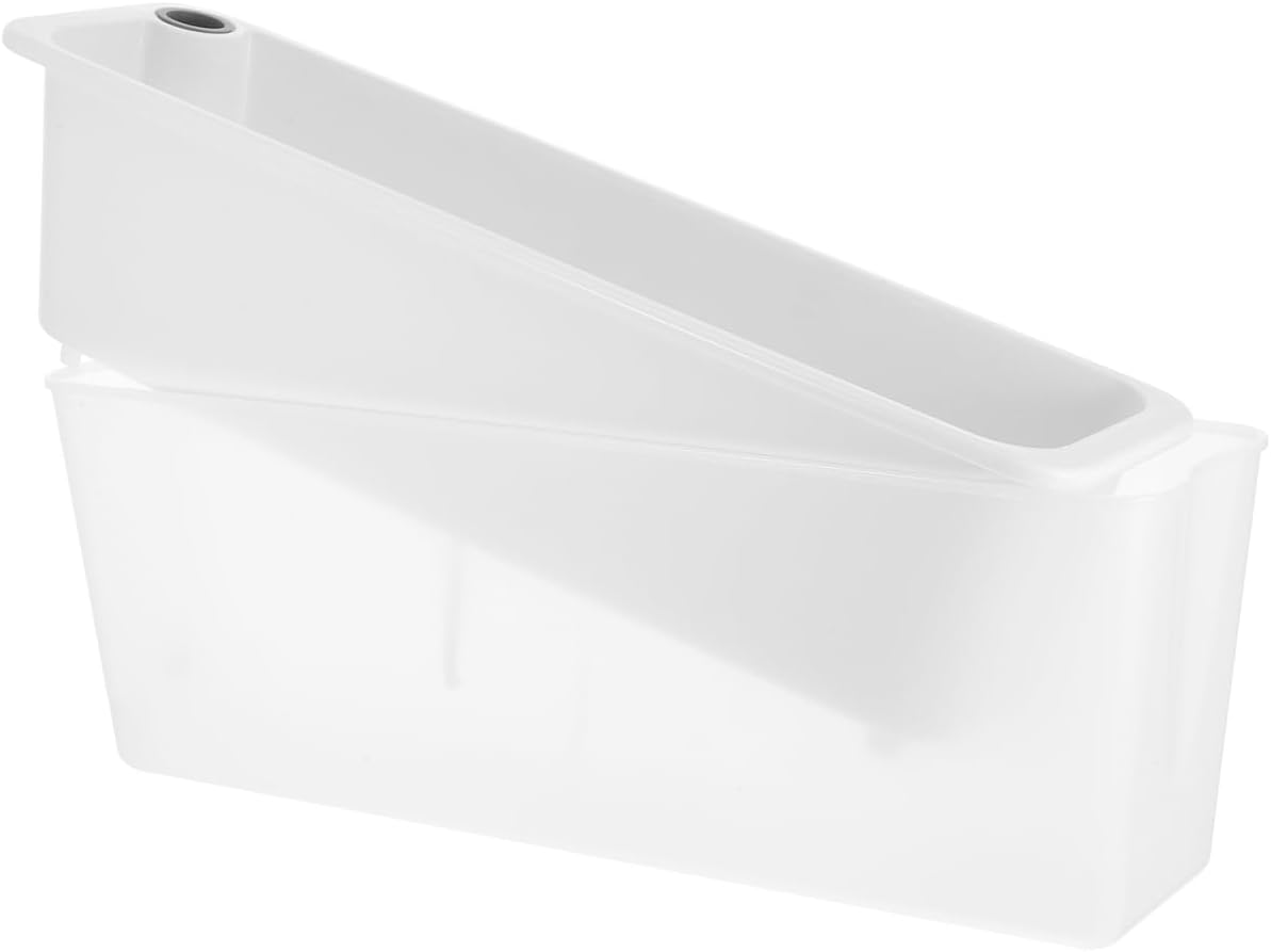 HANABASS Small Rectangular Self Watering Plant Pots, Herb Garden Planter, Vegetable Planters Window Box for Windowsill Patio Garden Balcony Porch Yard, 17.0X 5.9X 4.5Inches