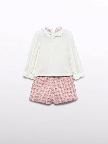 Conjunto bermuda tweed Abel & Lula pétalo: ropa de vestir elegante para bebé niña 2