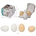 Wooden Eggs, 4PCS Easter Egg Cutting Toys Wooden Play Food Pretend Play Food Sets for Kids Early Development, Christmas Birthday Gifts