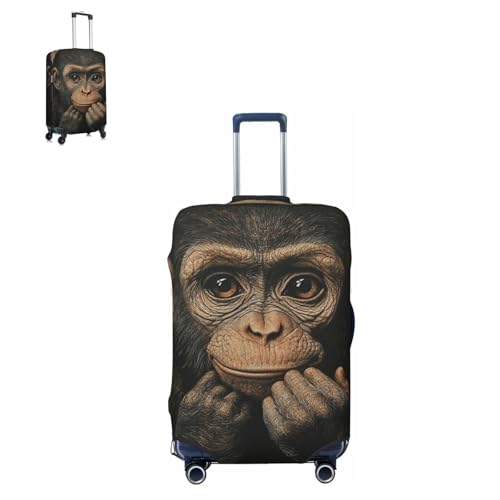 Luggage Cover Elastic Suitcase Cover Protector The silent monkey Luggage Covers Travel Suitcase Covers Carry On Luggage Sleeve Suitcase Baggage Cover for Adult Travel