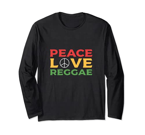 Peace Love Reggae Compositor Manga Larga
