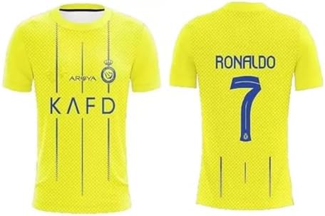 Sports Soccer New Nasser Yellow Back Jersey Tshirt 2023-2024 for Men & Boys